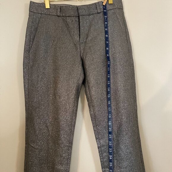 Banana Republic Avery Silver Slacks 0P – Vintage Mid‑Rise Ankle Length - Picture 7 of 12